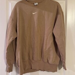 Nike Women’s Crewneck Sweater in Tan